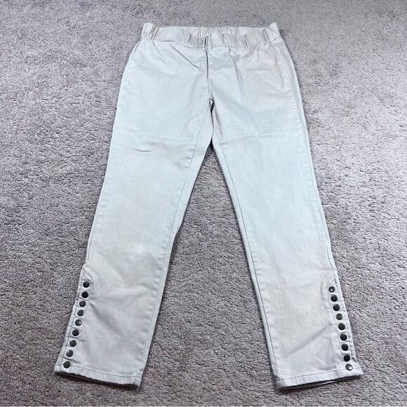 Soft Surroundings Pants - Soft Surroundings The Ultimate Snap Pull-on Pants Womens Beige Size PM